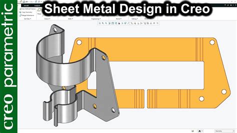 creo sheet metal bracket|Sheet metal Bracket.